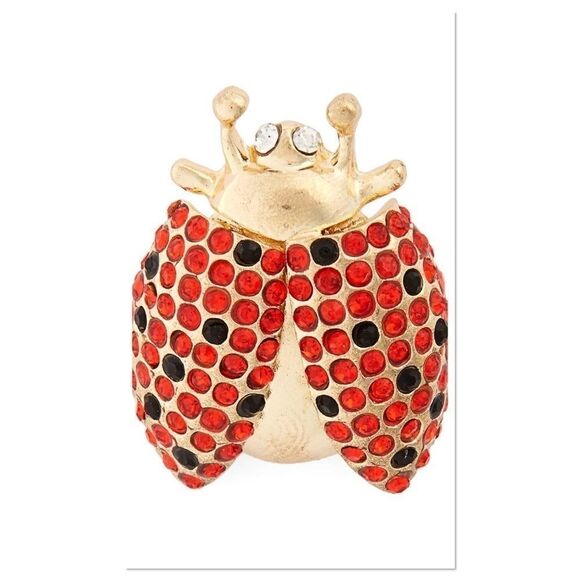 Cara Crystal Ladybug Pin (G1) - Picture 1 of 8